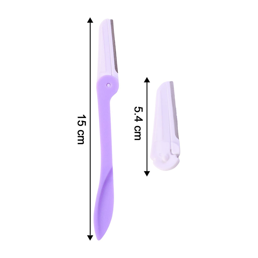 Eyebrow trimmer tool showing fine facial hair removal capabilities