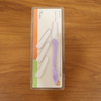 Compact facial grooming razor designed for precision eyebrow care