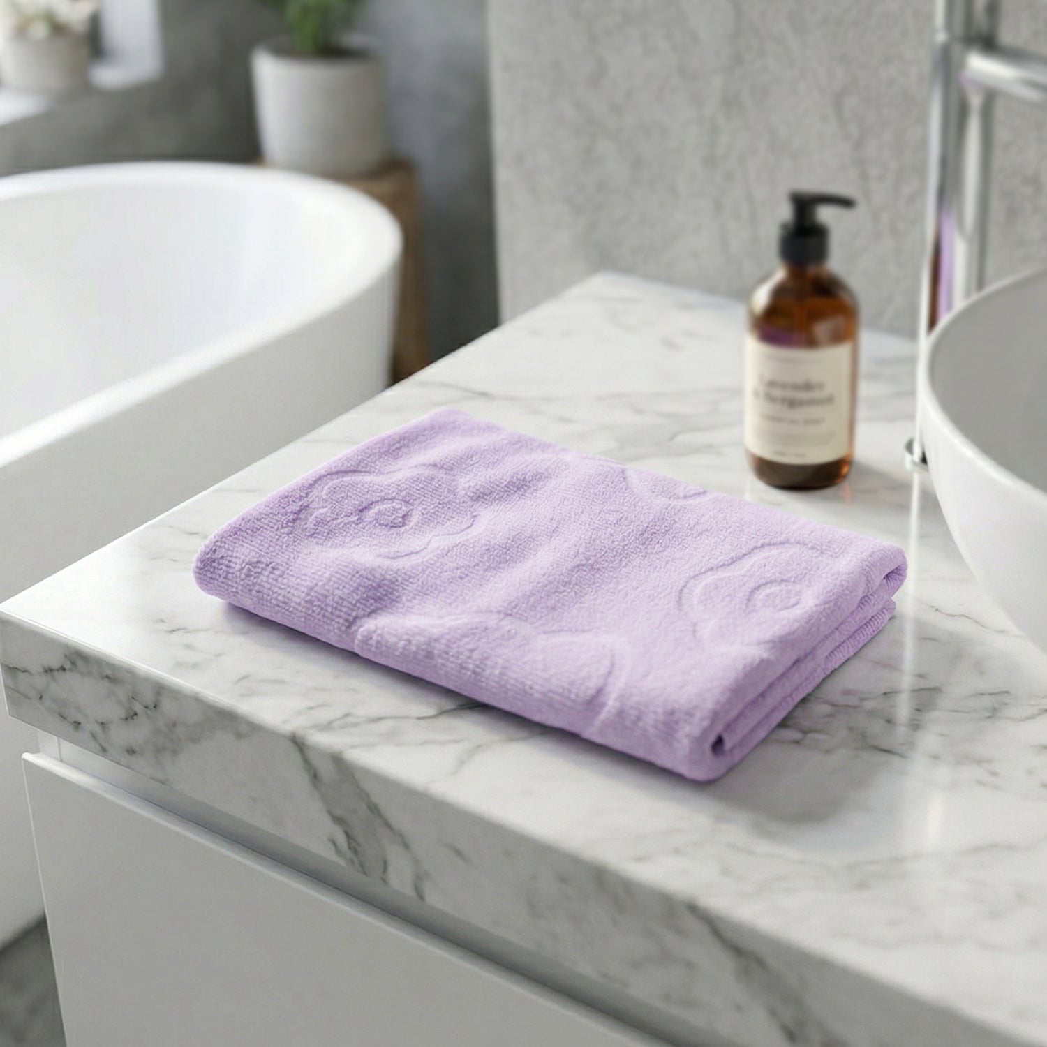 Microfiber cloth cleaning multiple surfaces