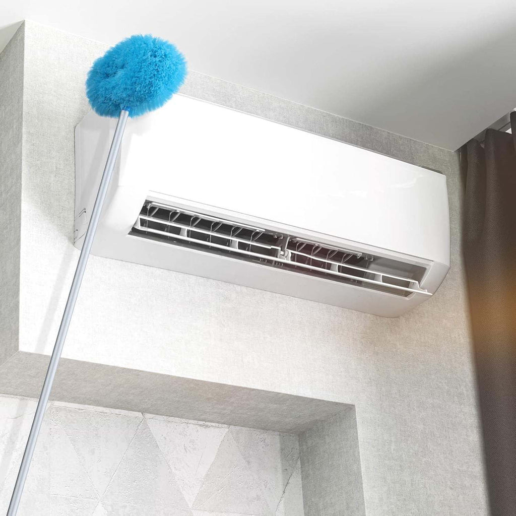Microfiber cleaning duster ready for use to tackle dust in tricky areas