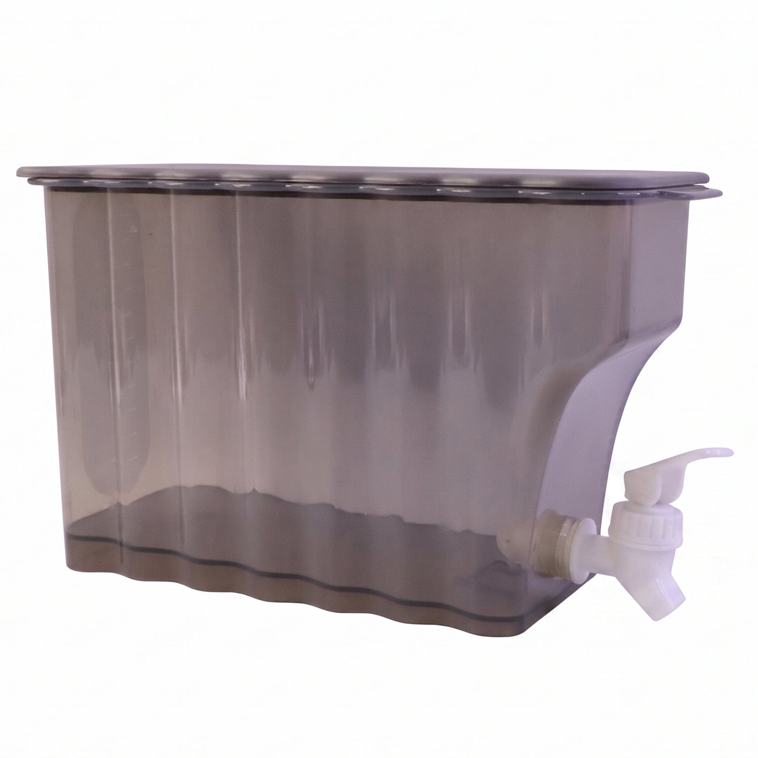 Top-down view of the compact, slim water dispenser for countertop or fridge
