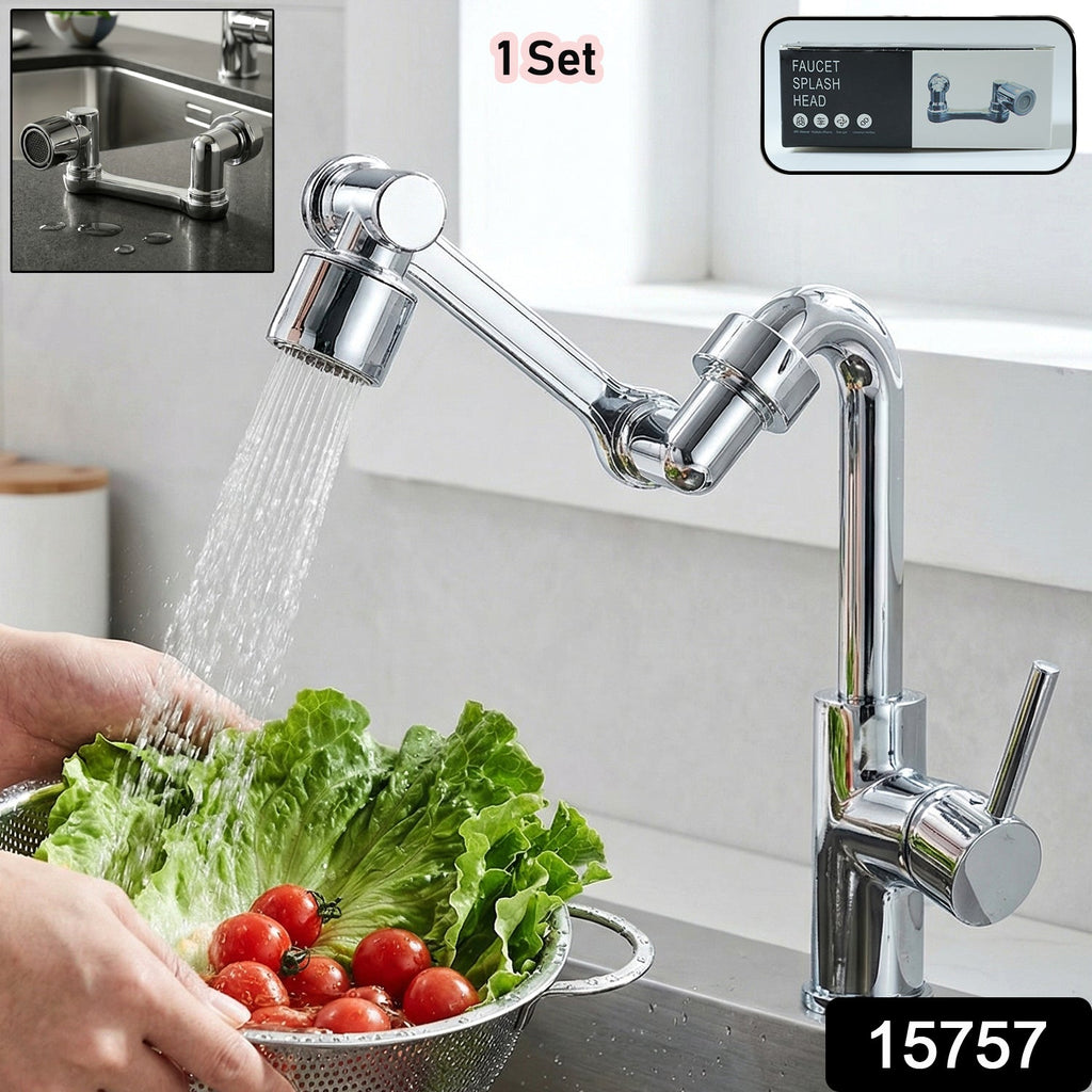 Kitchen faucet head extender for multi-angle adjustment