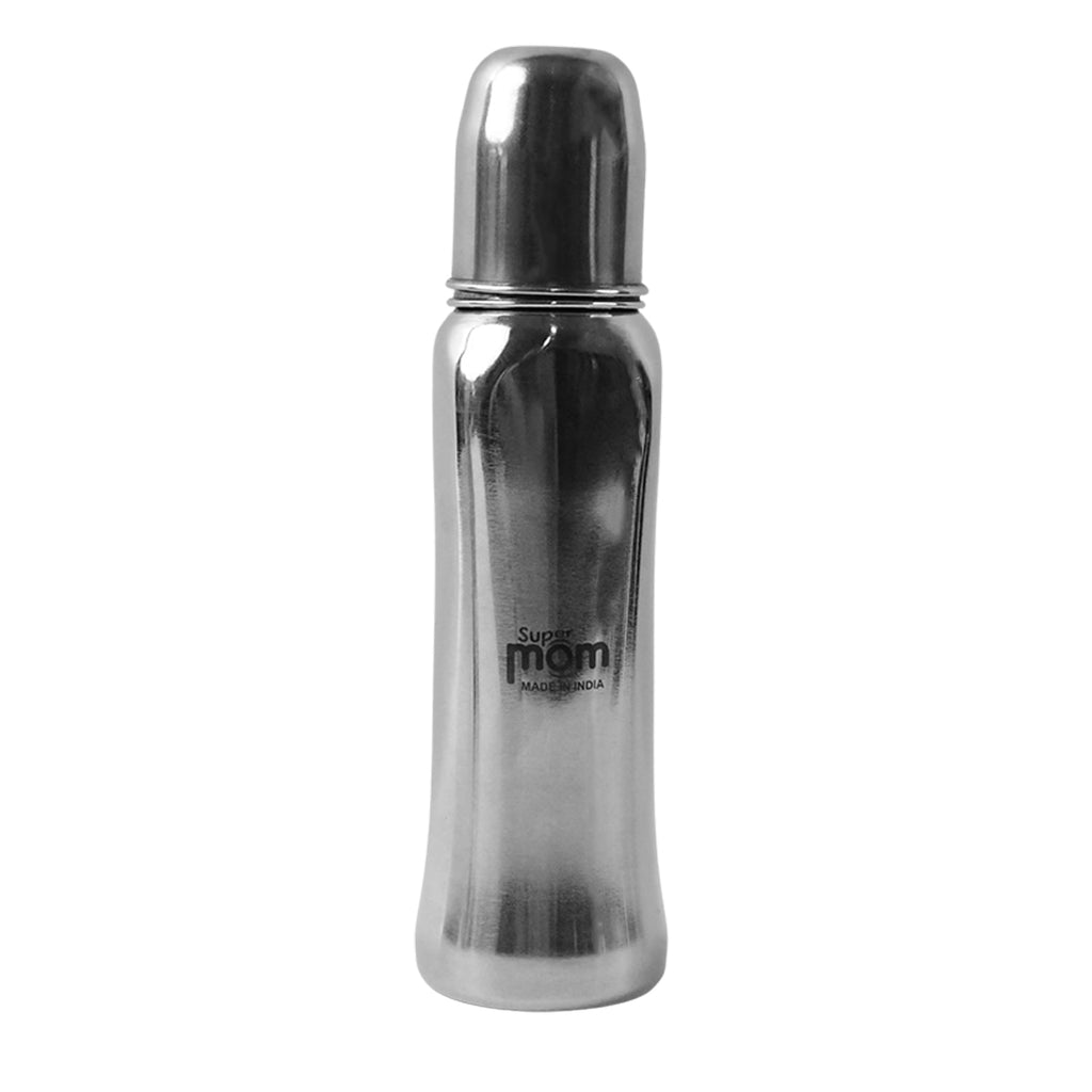 Engraved Measurement Scale on Stainless Steel Baby Bottle