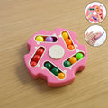 Fidget Magic Cube Spinner Toy showing the multi-track sliding bead puzzle for stress relief and focus.