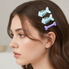 Set of 4 fishbone design fashion hair pins for styling