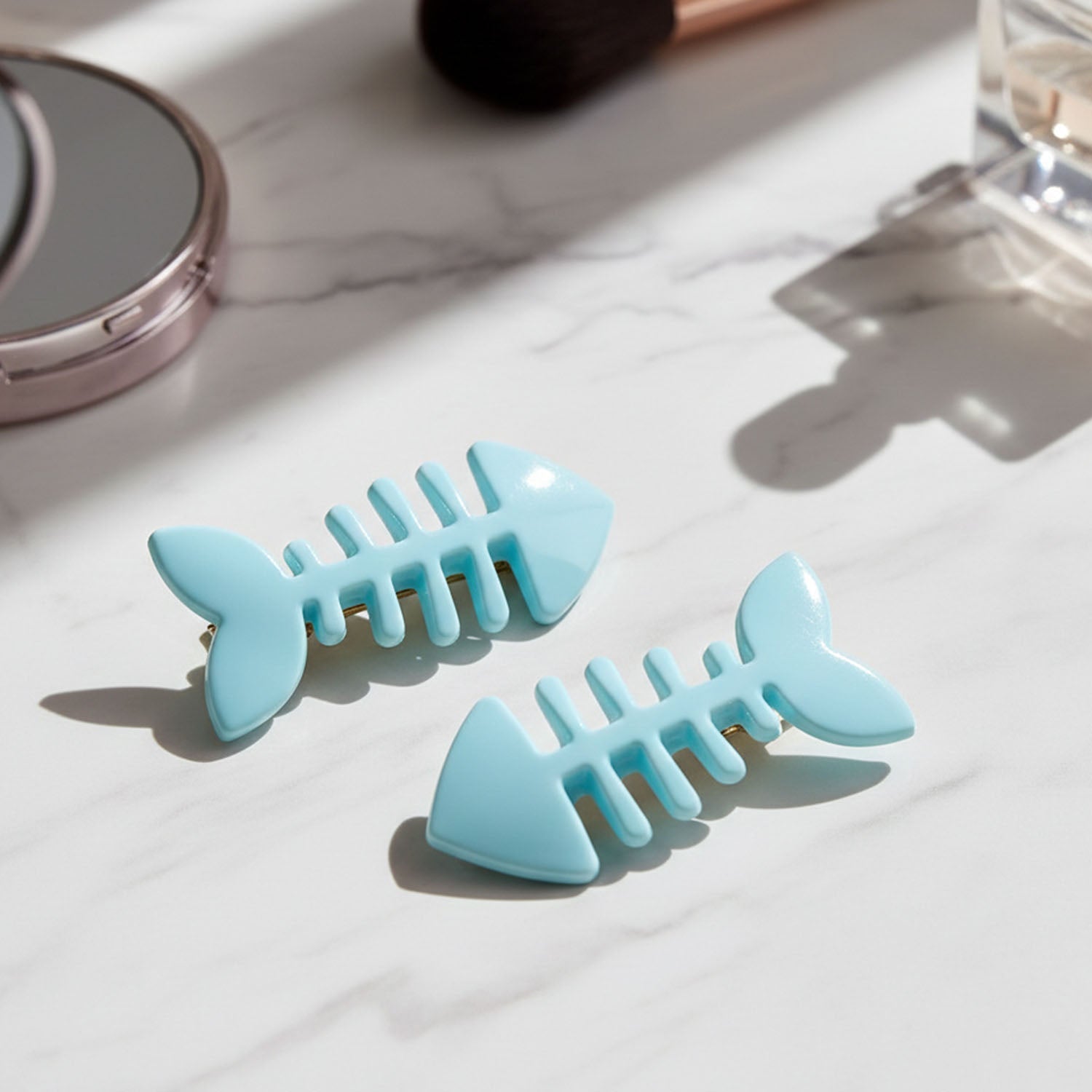 Creative fishbone pattern hair clip for daily wear