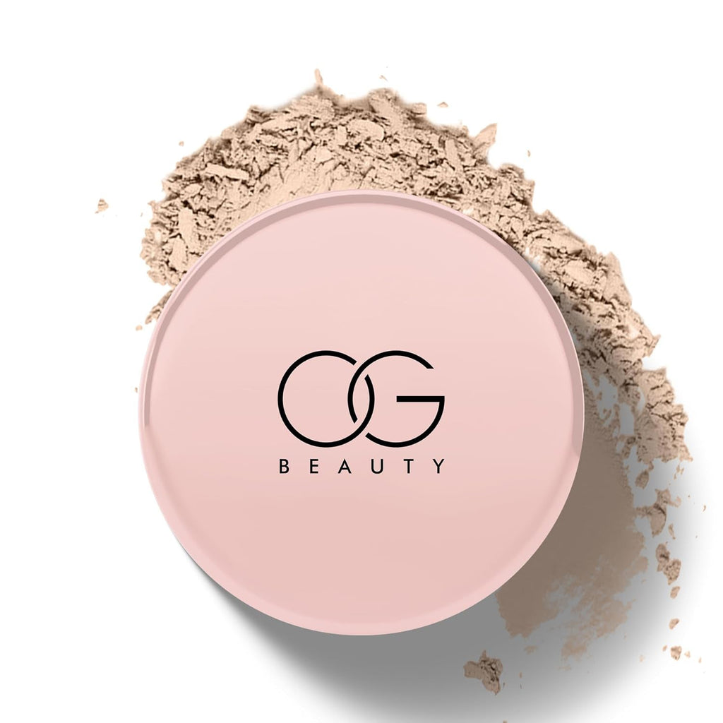 Smooth finish of OG Beauty Compact Powder for flawless matte look