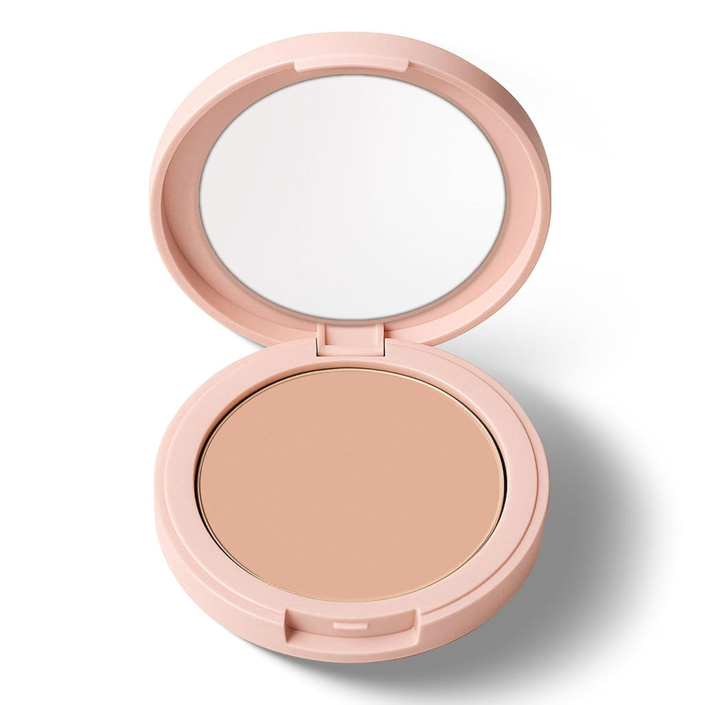 Smooth and natural finish of OG Beauty Java Compact Powder on skin