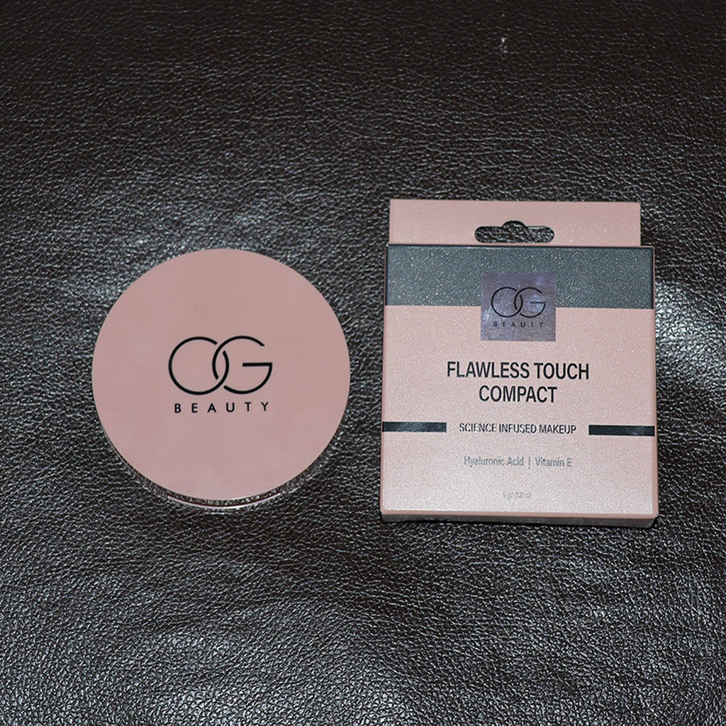 OG Beauty Java Compact Powder showing powder surface texture