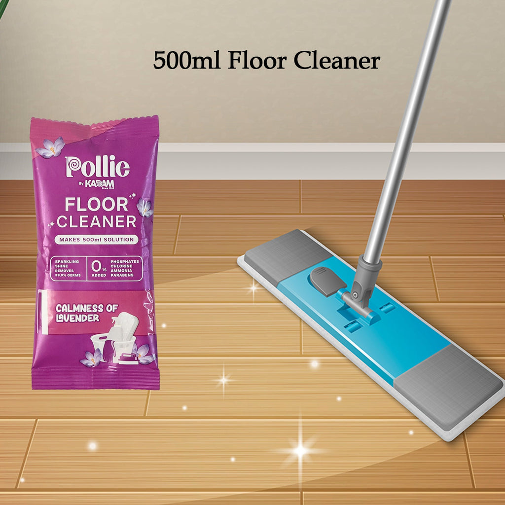 Eco-friendly refill pack sachet of lavender floor cleaner