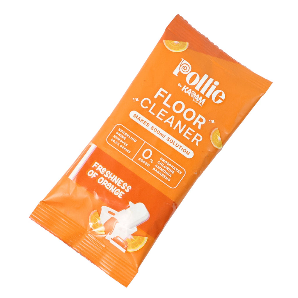 Multipurpose floor cleaner sachet effective on laminate and vinyl flooring