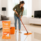 Floor cleaner solution providing streak-free shine on tiles and marble floors