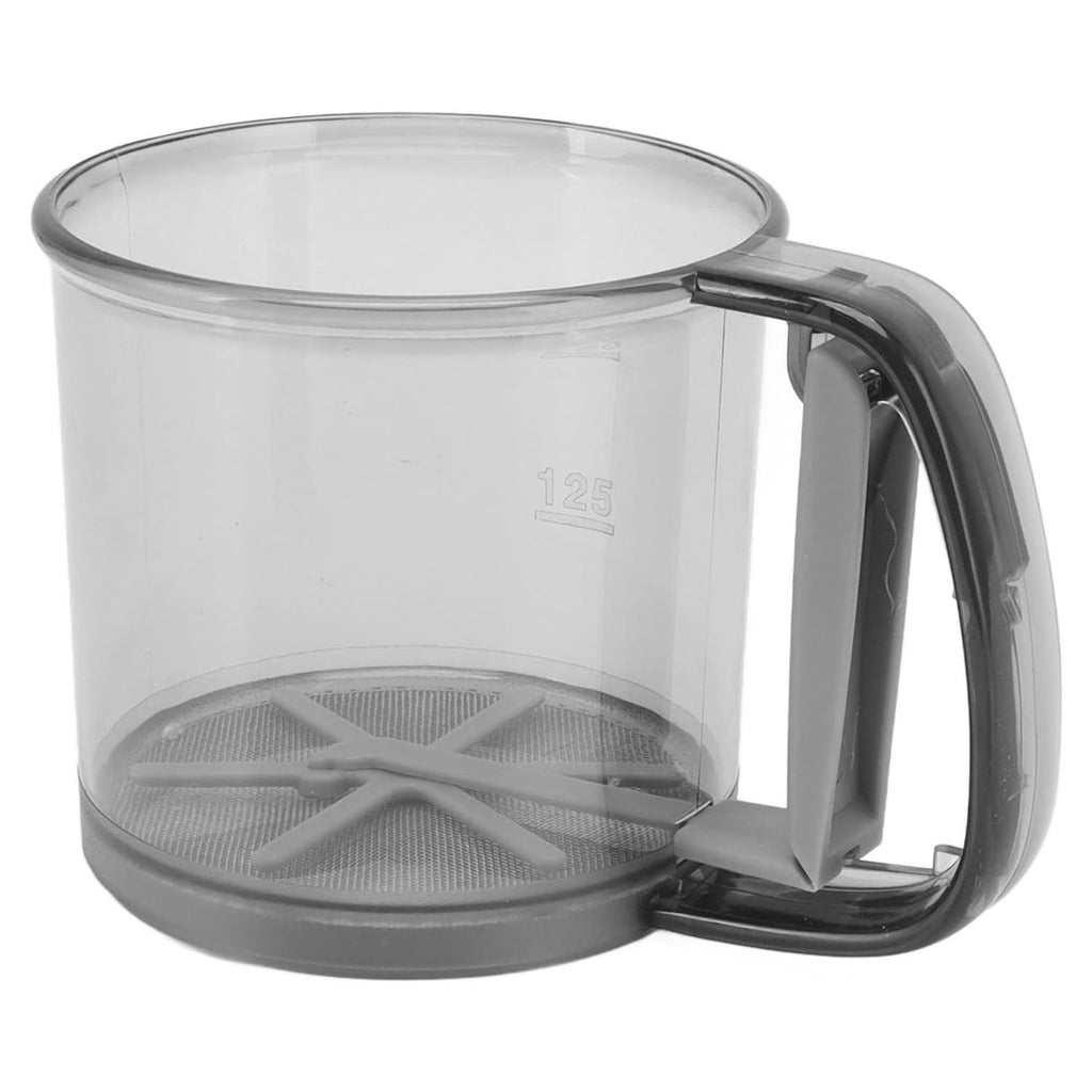 Strainer cup designed for smooth flour and powdered ingredient sifting
