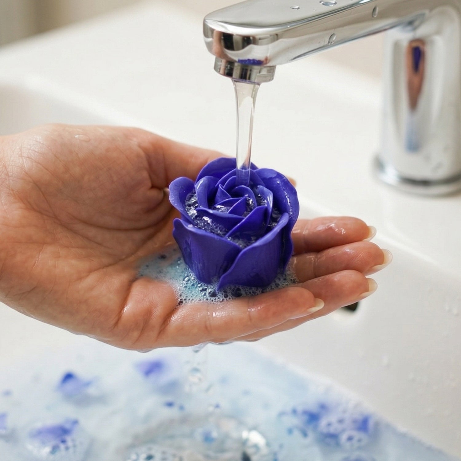 Floral rose bath soap set for decorative baths