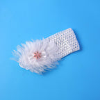 Hair accessory floral baby headband, styled with a cute floral bow