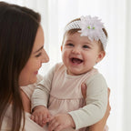 Fashionable floral baby headband, soft fabric for gentle skin