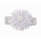 Lightweight floral headband suitable for newborns and toddlers