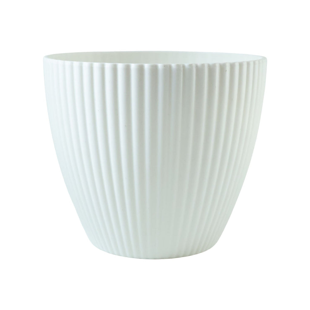 Stylish white planter perfect for decorative indoor plants