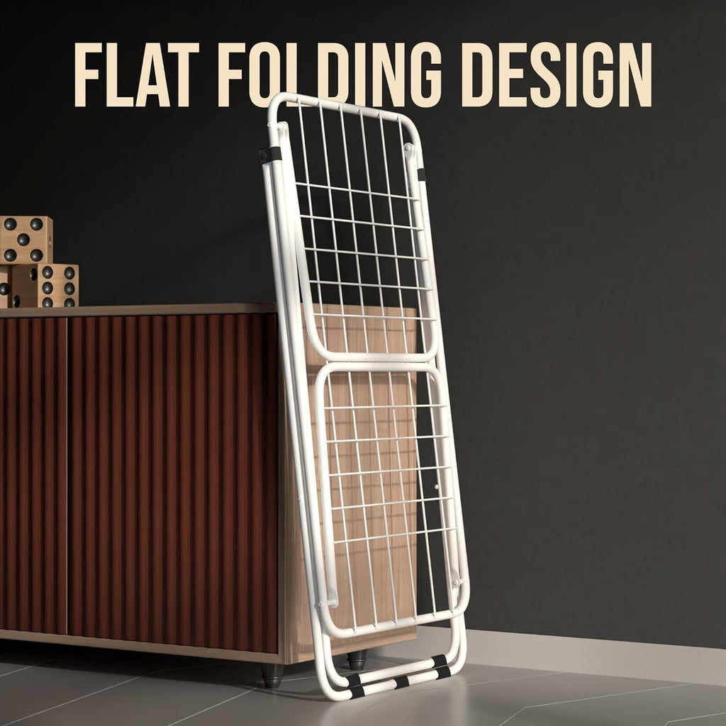 Lightweight butterfly style clothes drying rack for home laundry