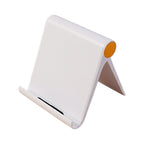 Adjustable angle view of foldable mobile stand for smartphone viewing