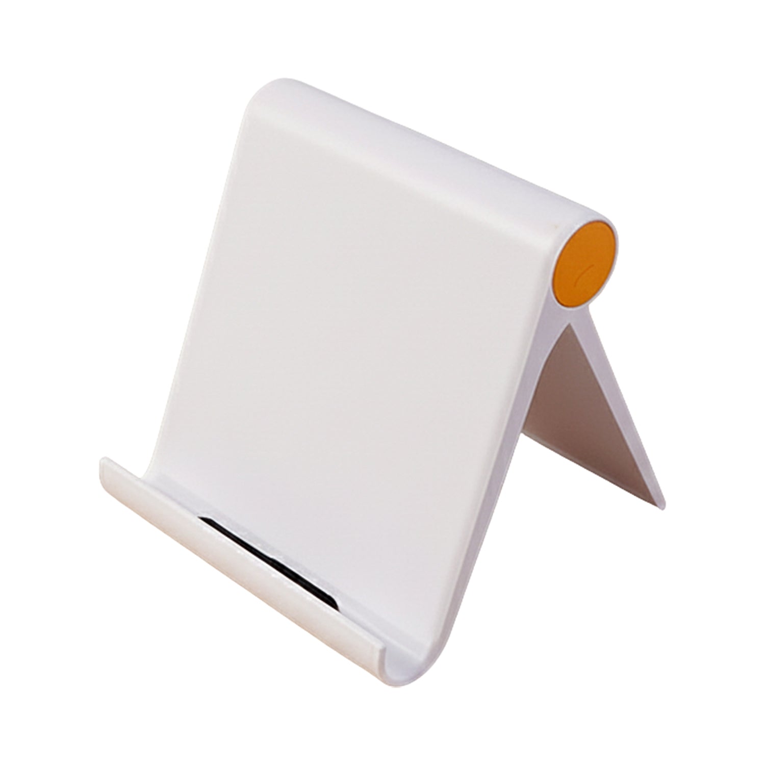 Adjustable angle view of foldable mobile stand for smartphone viewing