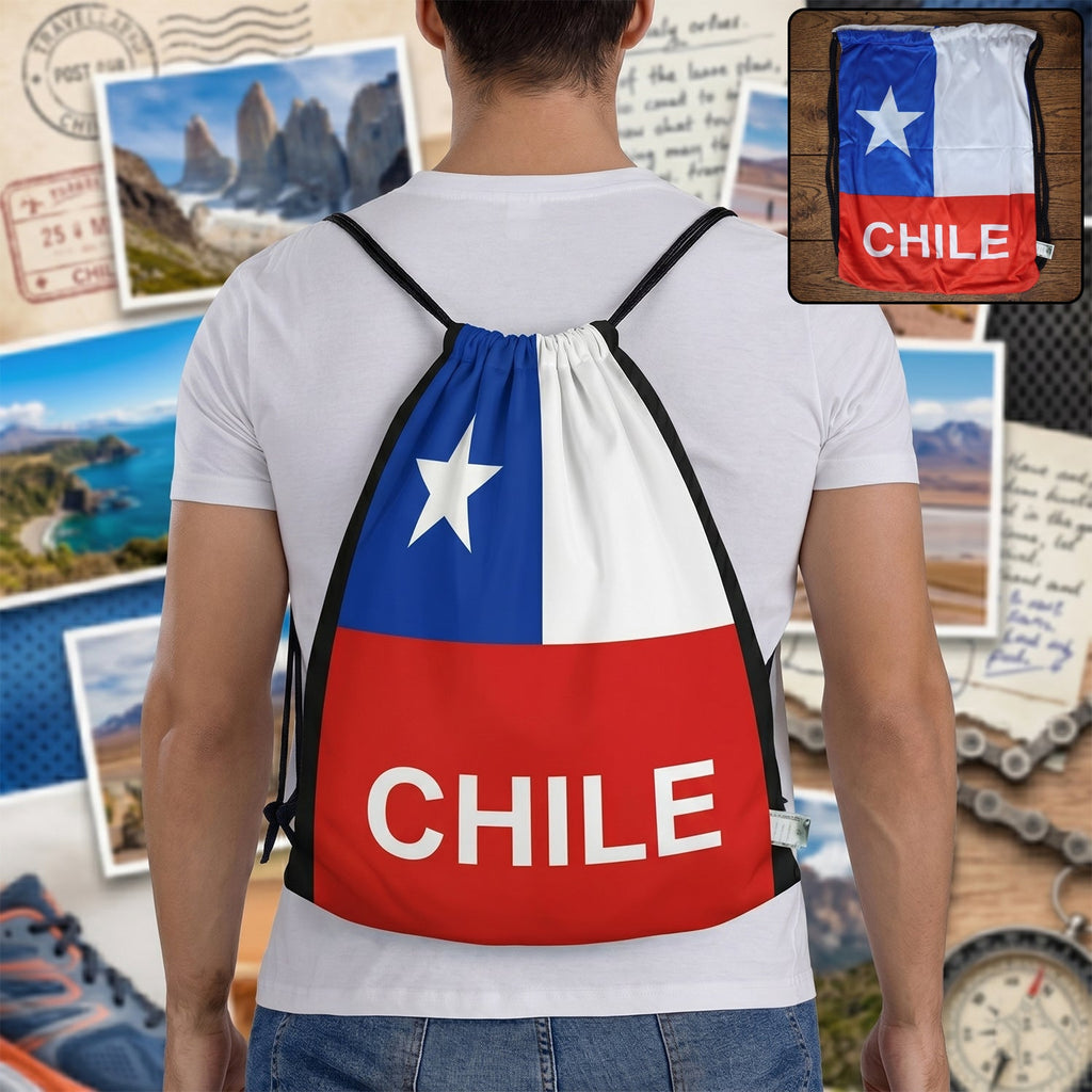 Foldable drawstring bag for festivals and gifts