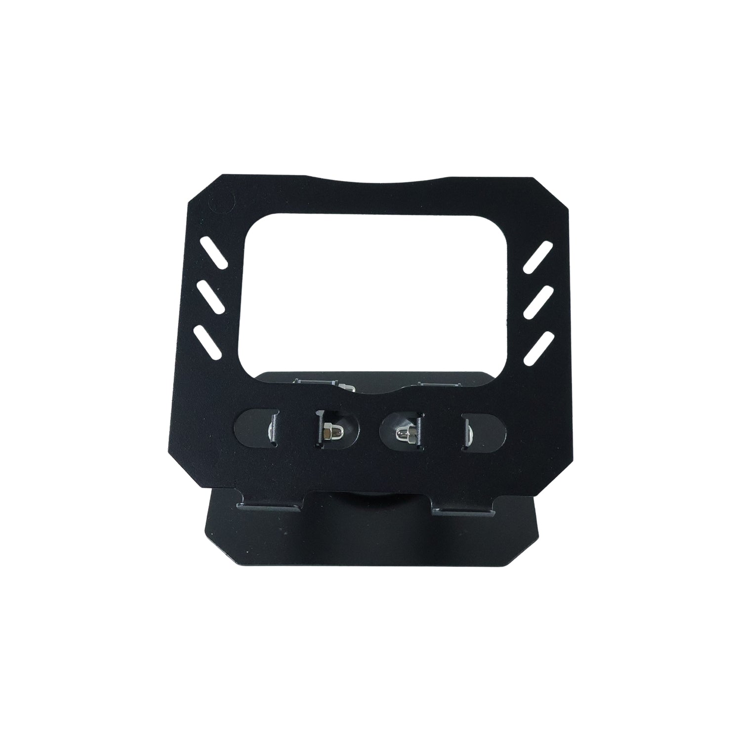 Foldable adjustable metal stand with sturdy construction