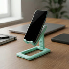 Foldable mobile holder stand with adjustable angle