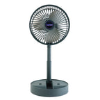 USB powered fan with adjustable speed and built-in phone holder