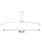 Collapsible plastic clothes hanger size reference for fit and capacity