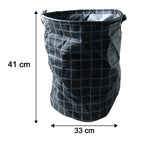 Size illustration of foldable laundry basket features