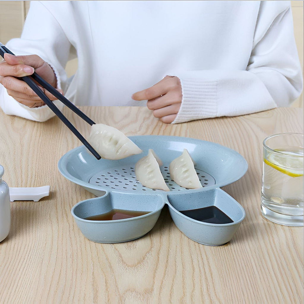 Multi-purpose snack serving tray ideal for momos and appetizers