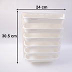 ventilated plastic layers of 6-tier wall mounted food storage rack