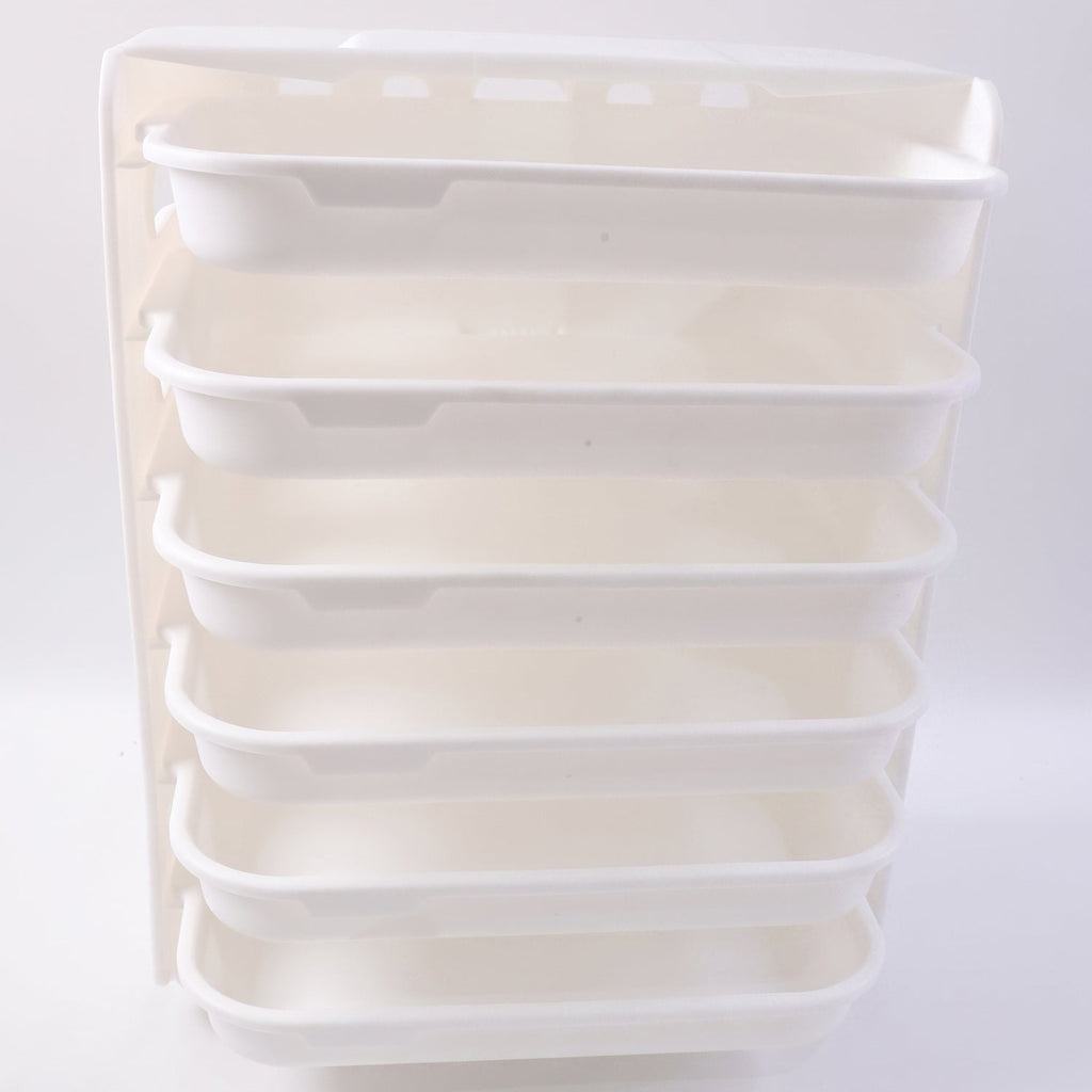 top view of space-saving 6-layer food organizer for kitchen