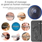 Folded view of lightweight Foot Massage Therapy Mat for portability