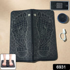Foldable EMS Foot Massage Pad featuring wired controller for easy operation