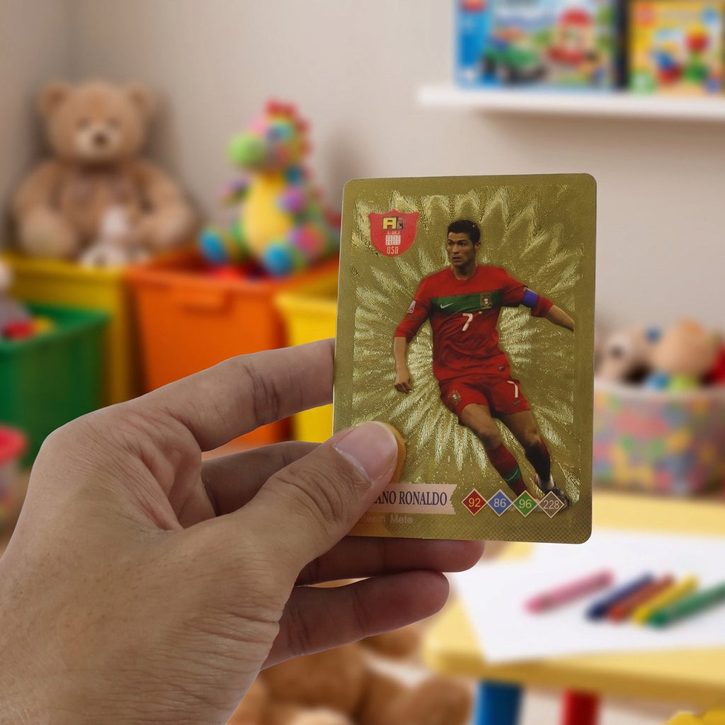 Collectible football cards pack ideal for display or gifting