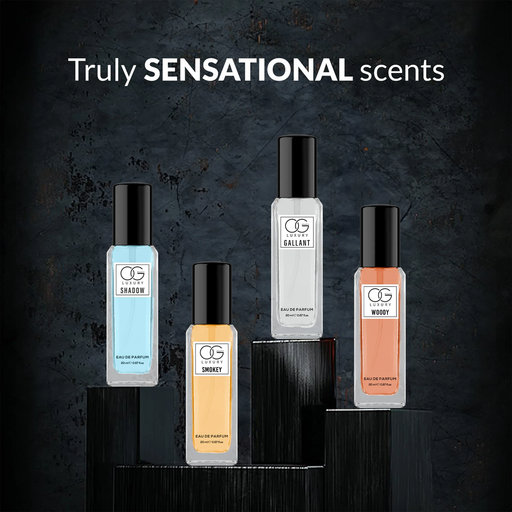 Close-up of premium packaging of OG Beauty Luxury Perfume Gift Set