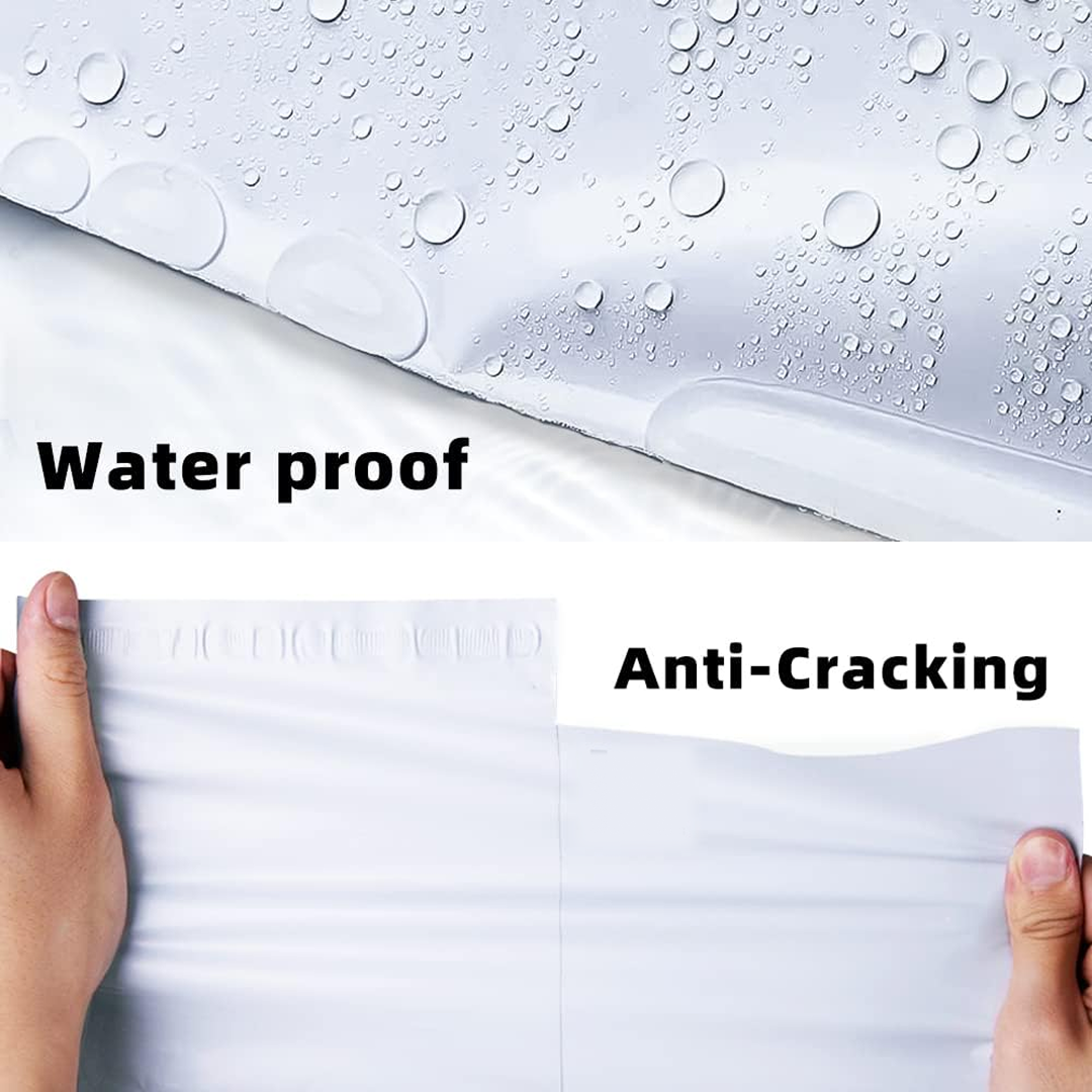 Key features graphic highlighting tamper proof bag security and dimensions.