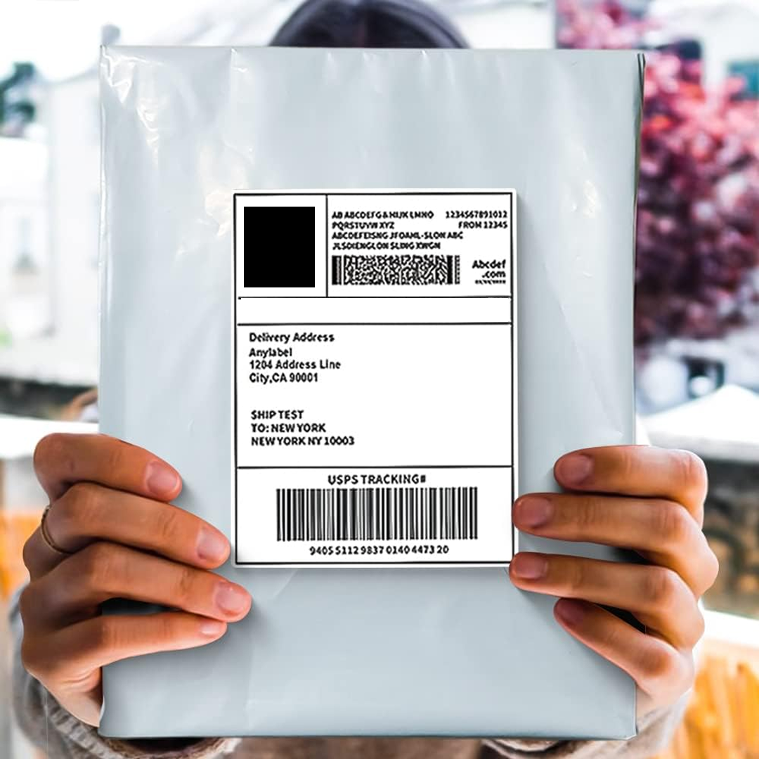 A tamper-proof courier bag being used for a secure parcel shipment.