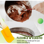 Silicone cooking spatula on display showcasing its heat resistant design