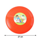 Size comparison of Funwoods big outdoor flying disc frisbee