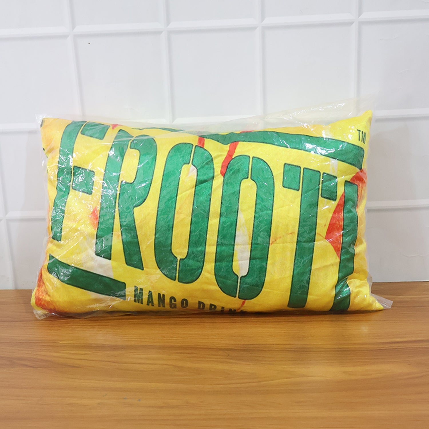 Cute kids pillow with cartoon print for bedroom or nursery