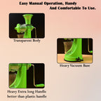 Cold press juicer with stainless steel handle for fruits and vegetables