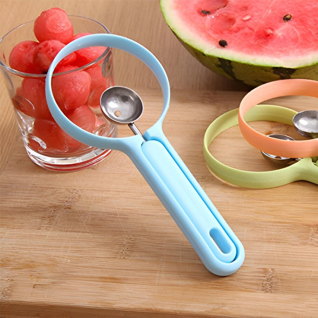 Fruit preparation tools featuring silicone handles for ease of use