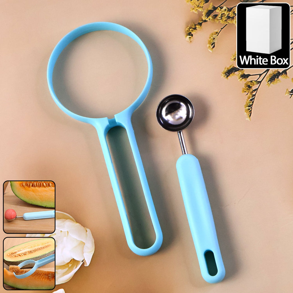 Fruit cutter tool kit featuring non-slip silicone handle for comfortable grip