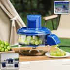 Fruit and vegetable peeler set displayed for kitchen use with sharp blades