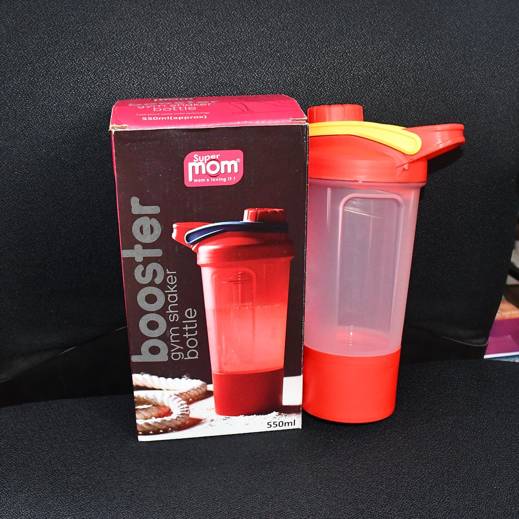 Top view of leak-proof lid on gym shaker bottle 550ml with secure lock