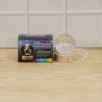 Astronomy night light creating a calming ambiance in a living space.