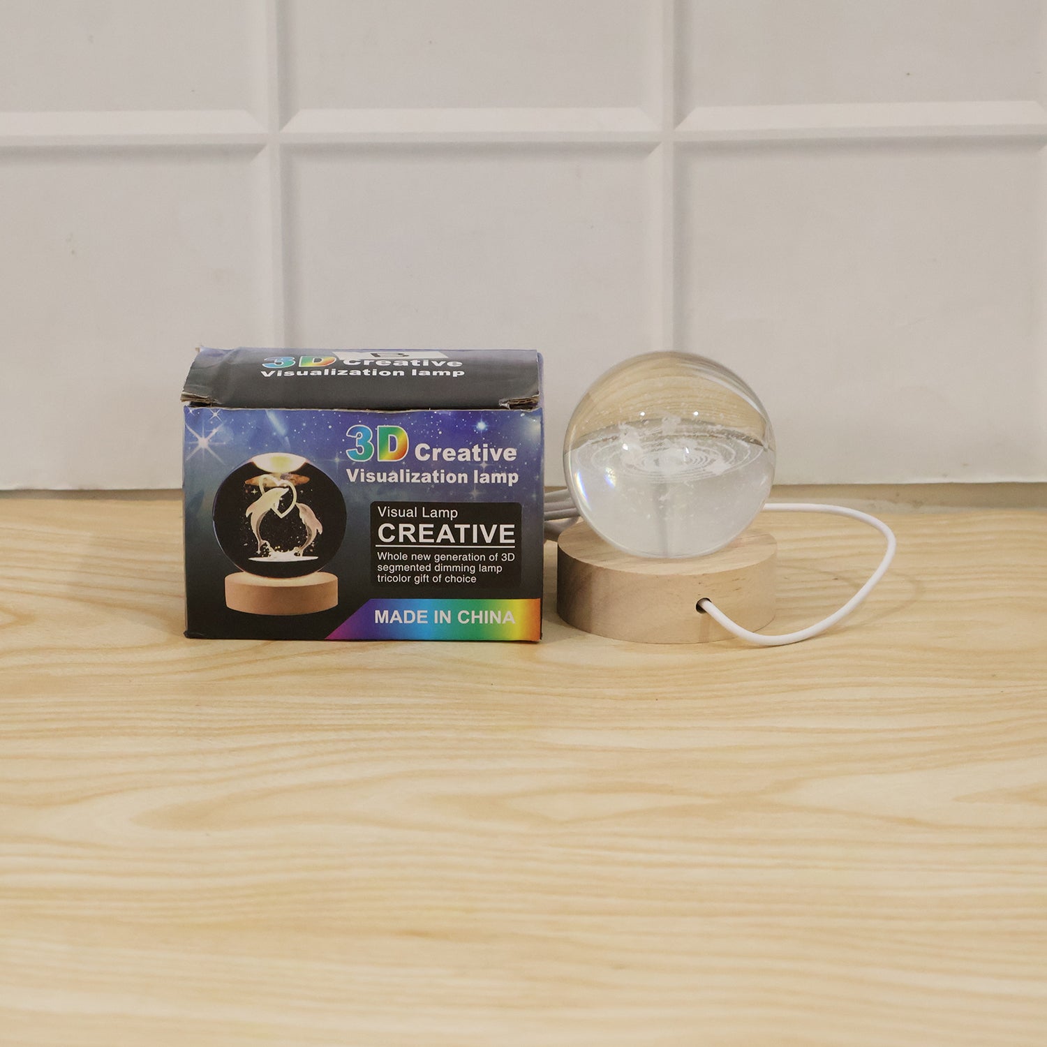 Astronomy night light creating a calming ambiance in a living space.